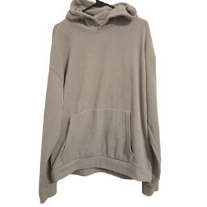 Negative Space Corduroy Chenille Ribbed Pullover Hoodie Loungewear Sz XL